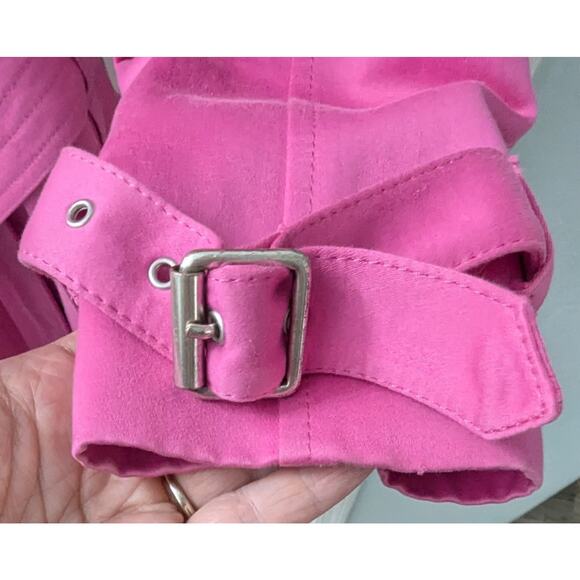 Burberry Womans Trench Coat Pink Size 10 Excellent Condition - Picture 8 of 10